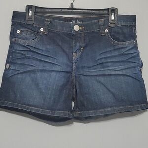 Londonjean Shorts Womens Size 6 Blue Denim Jean Shorts Distressed